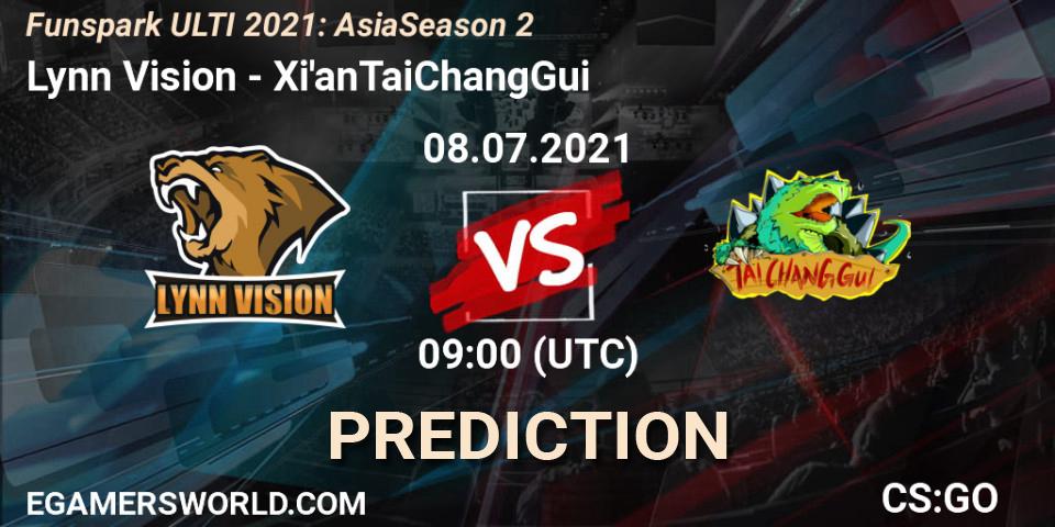 Pronóstico Lynn Vision - Xi'anTaiChangGui. 08.07.2021 at 09:00, Counter-Strike (CS2), Funspark ULTI 2021: Asia Season 2