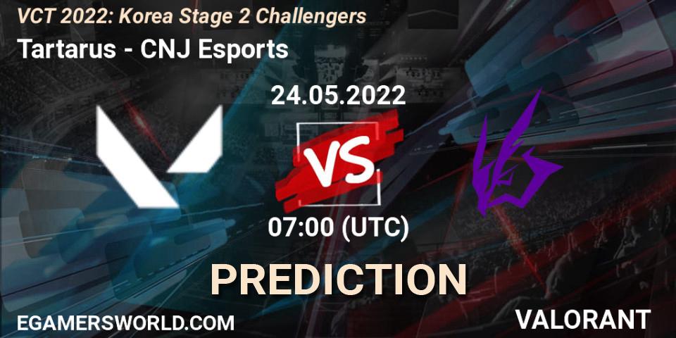 Pronóstico Tartarus - CNJ Esports. 24.05.2022 at 07:00, VALORANT, VCT 2022: Korea Stage 2 Challengers