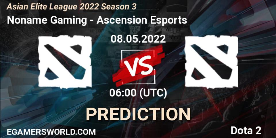 Pronóstico Noname Gaming - Ascension Esports. 08.05.2022 at 05:55, Dota 2, Asian Elite League 2022 Season 3