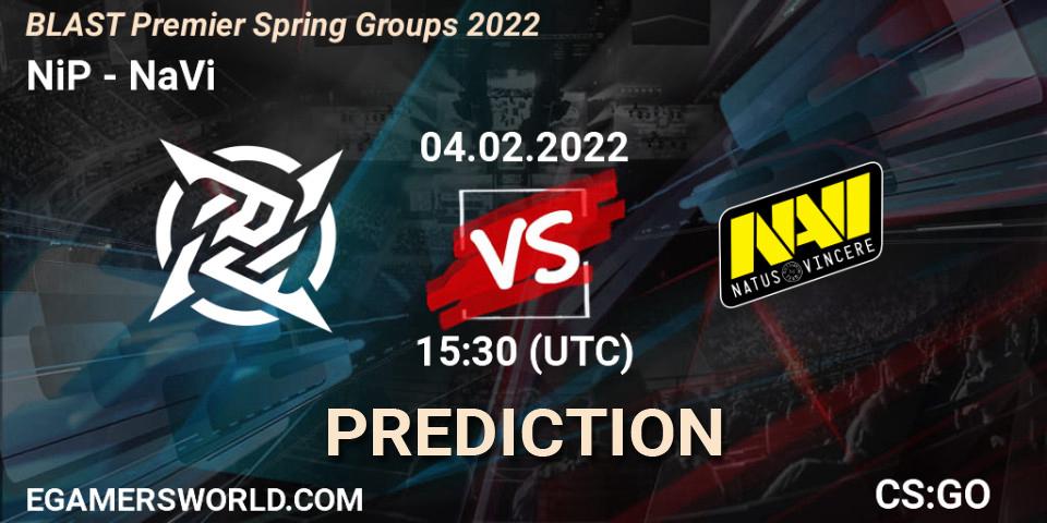 Pronóstico NiP - NaVi. 04.02.2022 at 14:35, Counter-Strike (CS2), BLAST Premier Spring Groups 2022