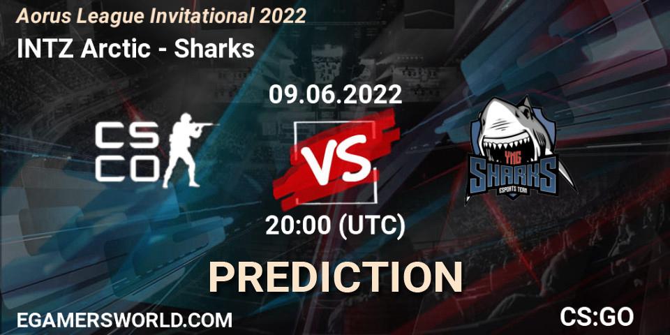 Pronóstico INTZ Arctic - Sharks. 09.06.2022 at 20:00, Counter-Strike (CS2), Aorus League Invitational 2022