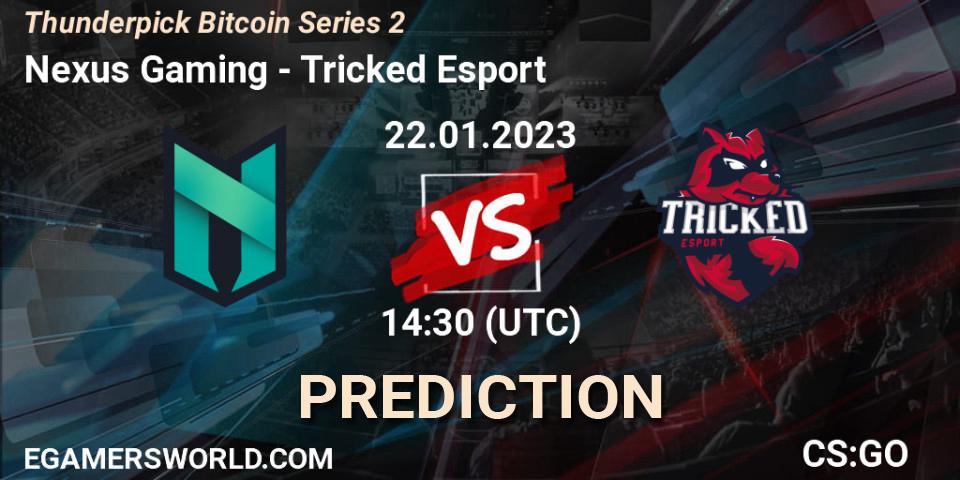 Pronóstico Nexus Gaming - Tricked Esport. 22.01.2023 at 14:30, Counter-Strike (CS2), Thunderpick Bitcoin Series 2
