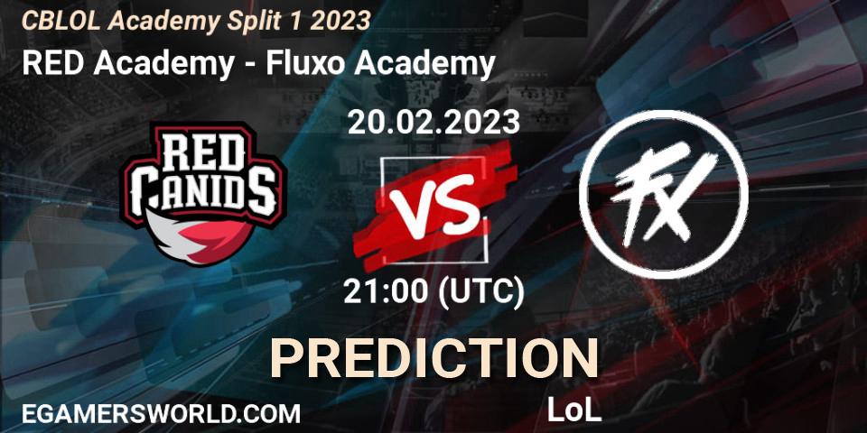 Pronóstico RED Academy - Fluxo Academy. 20.02.2023 at 21:00, LoL, CBLOL Academy Split 1 2023
