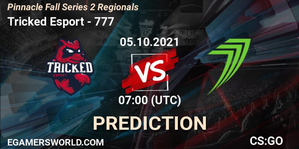 Pronóstico Tricked Esport - 777. 05.10.2021 at 07:00, Counter-Strike (CS2), Pinnacle Fall Series 2 Regionals