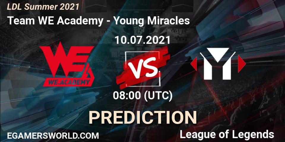 Pronóstico Team WE Academy - Young Miracles. 10.07.2021 at 08:00, LoL, LDL Summer 2021