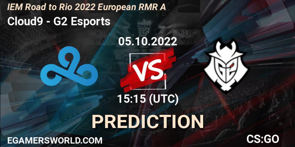 Pronóstico Cloud9 - G2 Esports. 05.10.2022 at 15:55, Counter-Strike (CS2), IEM Road to Rio 2022 European RMR A