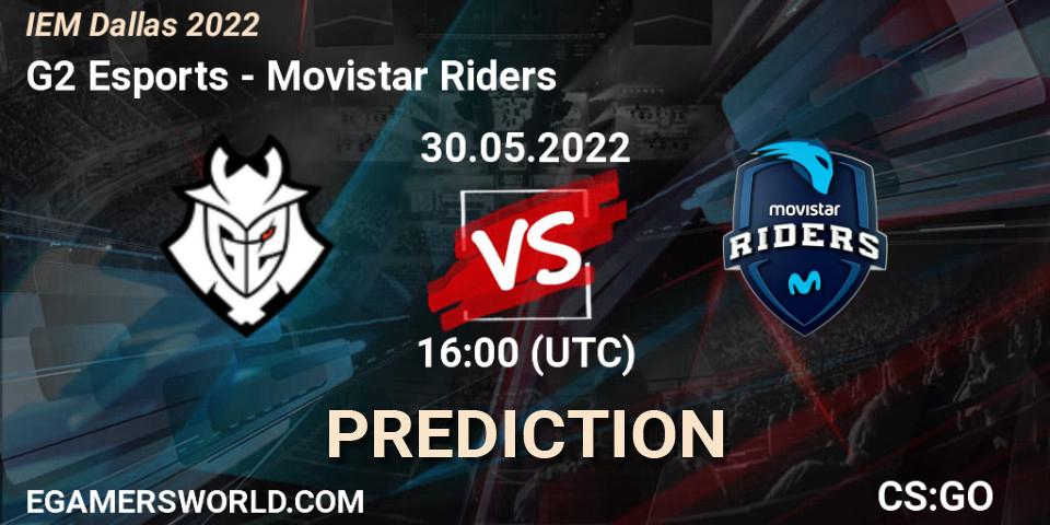 Pronóstico G2 Esports - Movistar Riders. 30.05.22, CS2 (CS:GO), IEM Dallas 2022