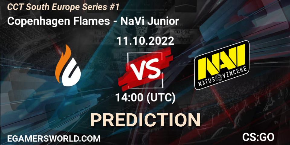 Pronóstico Copenhagen Flames - NaVi Junior. 11.10.2022 at 14:10, Counter-Strike (CS2), CCT South Europe Series #1