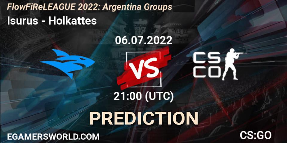 Pronóstico Isurus - Holkattes. 06.07.2022 at 21:00, Counter-Strike (CS2), FlowFiReLEAGUE 2022: Argentina Groups