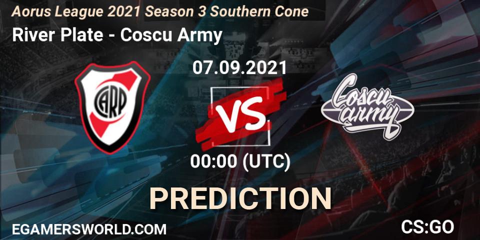 Pronóstico River Plate - Coscu Army. 07.09.2021 at 00:00, Counter-Strike (CS2), Aorus League 2021 Season 3 Southern Cone
