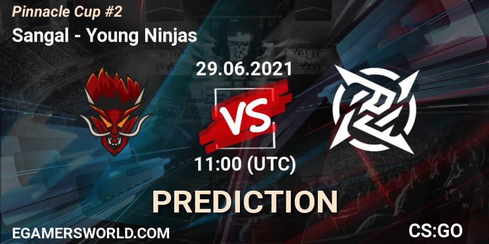 Pronóstico Sangal - Young Ninjas. 29.06.2021 at 11:00, Counter-Strike (CS2), Pinnacle Cup #2