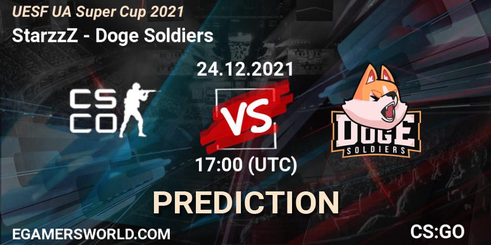 Pronóstico StarzzZ - Doge Soldiers. 24.12.2021 at 18:00, Counter-Strike (CS2), UESF Ukrainian Super Cup 2021