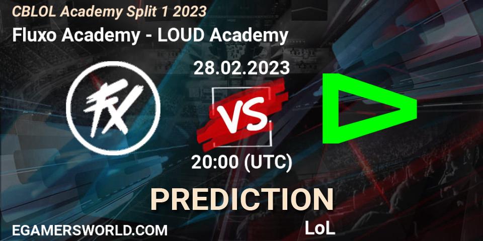 Pronóstico Fluxo Academy - LOUD Academy. 28.02.2023 at 20:00, LoL, CBLOL Academy Split 1 2023