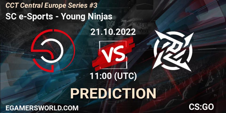 Pronóstico SC e-Sports - Young Ninjas. 21.10.2022 at 11:55, Counter-Strike (CS2), CCT Central Europe Series #3
