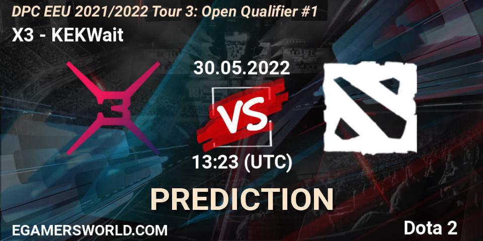 Pronóstico X3 - KEKWait. 30.05.2022 at 13:23, Dota 2, DPC EEU 2021/2022 Tour 3: Open Qualifier #1