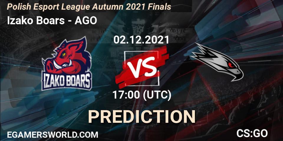 Pronóstico Izako Boars - AGO. 02.12.21, CS2 (CS:GO), Polska Liga Esportowa Autumn 2021: Dywizja Mistrzowska