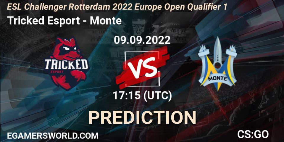 Pronóstico Tricked Esport - Monte. 09.09.2022 at 17:15, Counter-Strike (CS2), ESL Challenger Rotterdam 2022 Europe Open Qualifier 1