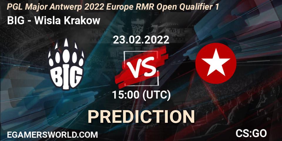 Pronóstico BIG - Wisla Krakow. 23.02.2022 at 15:00, Counter-Strike (CS2), PGL Major Antwerp 2022 Europe RMR Open Qualifier 1