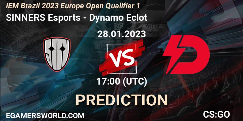 Pronóstico SINNERS Esports - Dynamo Eclot. 28.01.23, CS2 (CS:GO), IEM Brazil Rio 2023 Europe Open Qualifier 1