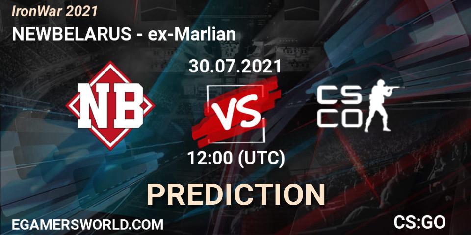 Pronóstico NEWBELARUS - ex-Marlian. 30.07.2021 at 12:30, Counter-Strike (CS2), IronWar