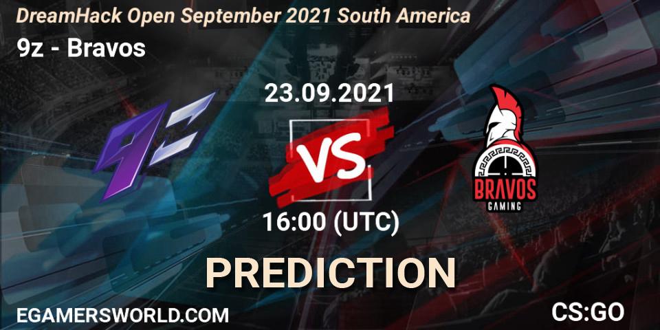 Pronóstico 9z - Bravos. 23.09.2021 at 16:00, Counter-Strike (CS2), DreamHack Open September 2021 South America