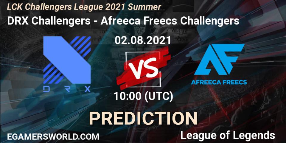 Pronóstico DRX Challengers - Afreeca Freecs Challengers. 02.08.2021 at 10:00, LoL, LCK Challengers League 2021 Summer