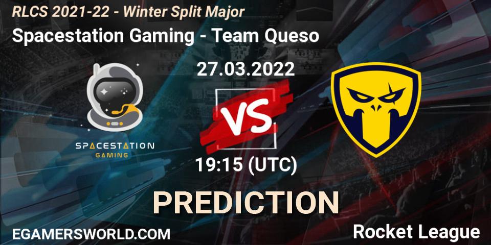 Pronóstico Spacestation Gaming - Team Queso. 27.03.22, Rocket League, RLCS 2021-22 - Winter Split Major