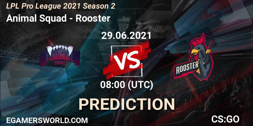 Pronóstico Animal Squad - Rooster. 29.06.2021 at 08:00, Counter-Strike (CS2), LPL Pro League 2021 Season 2