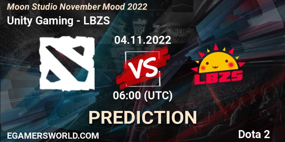 Pronóstico Unity Gaming - LBZS. 04.11.2022 at 06:02, Dota 2, Moon Studio November Mood 2022