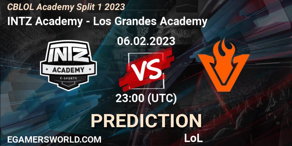 Pronóstico INTZ Academy - Los Grandes Academy. 06.02.23, LoL, CBLOL Academy Split 1 2023