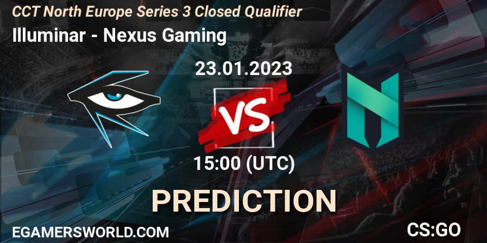 Pronóstico Illuminar - Nexus Gaming. 23.01.2023 at 15:00, Counter-Strike (CS2), CCT North Europe Series 3 Closed Qualifier