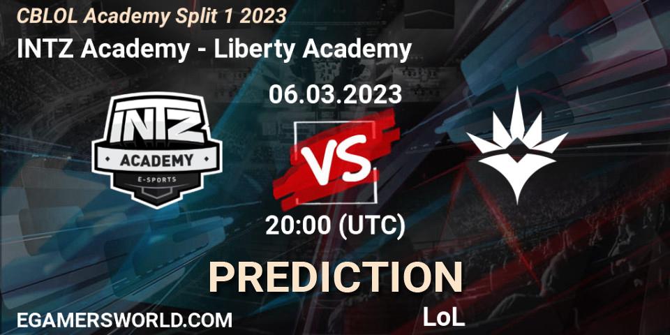 Pronóstico INTZ Academy - Liberty Academy. 06.03.2023 at 20:00, LoL, CBLOL Academy Split 1 2023