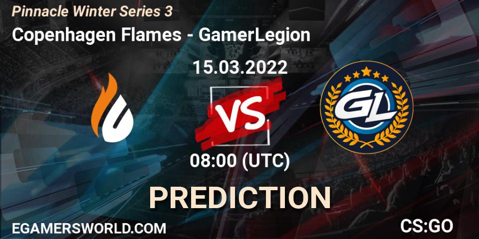 Pronóstico Copenhagen Flames - GamerLegion. 15.03.2022 at 08:00, Counter-Strike (CS2), Pinnacle Winter Series 3