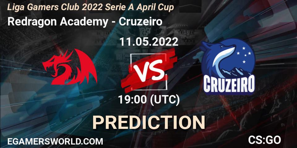 Pronóstico Redragon Academy - Cruzeiro. 11.05.2022 at 19:00, Counter-Strike (CS2), Liga Gamers Club 2022 Serie A April Cup