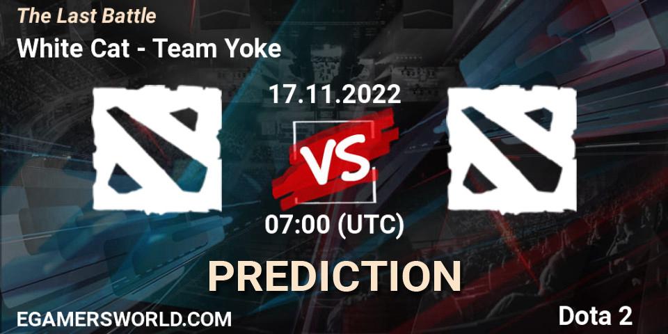 Pronóstico White Cat - Team Yoke. 17.11.2022 at 07:00, Dota 2, The Last Battle