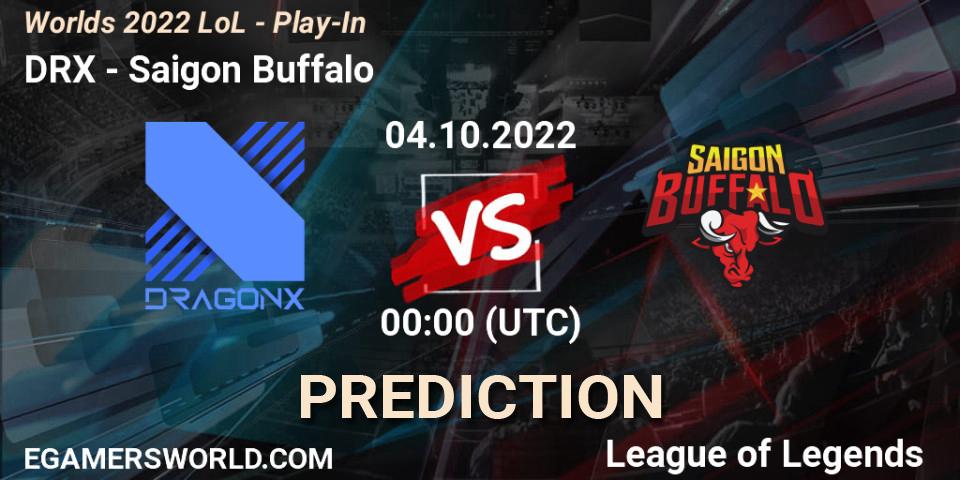 Pronóstico DRX - Saigon Buffalo. 01.10.2022 at 01:30, LoL, Worlds 2022 LoL - Play-In