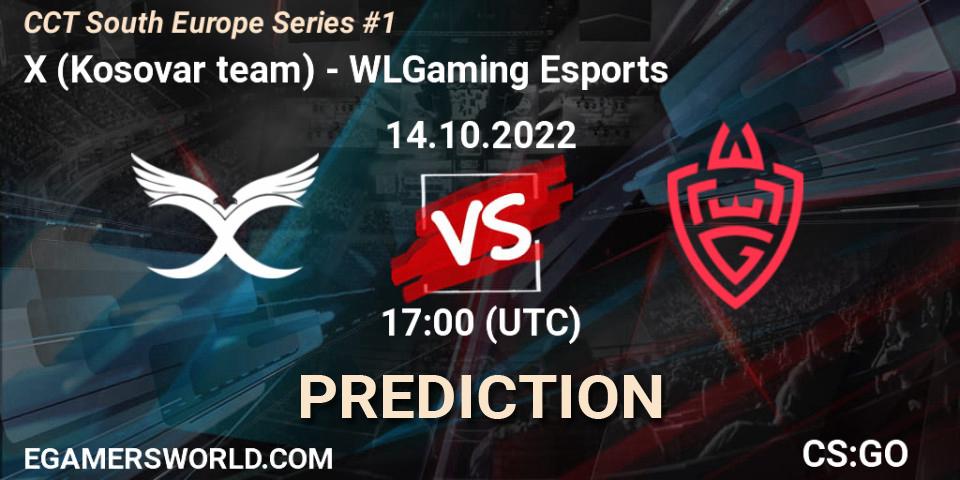 Pronóstico X (Kosovar team) - WLGaming Esports. 14.10.2022 at 17:40, Counter-Strike (CS2), CCT South Europe Series #1