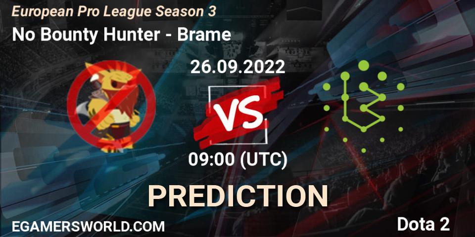 Pronóstico No Bounty Hunter - Brame. 26.09.2022 at 09:16, Dota 2, European Pro League Season 3 