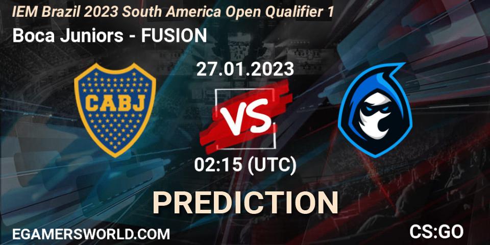 Pronóstico Boca Juniors - FUSION. 27.01.2023 at 02:15, Counter-Strike (CS2), IEM Brazil Rio 2023 South America Open Qualifier 1