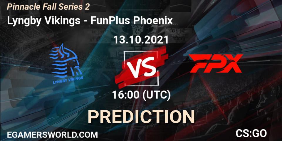 Pronóstico Lyngby Vikings - FunPlus Phoenix. 13.10.2021 at 16:30, Counter-Strike (CS2), Pinnacle Fall Series #2