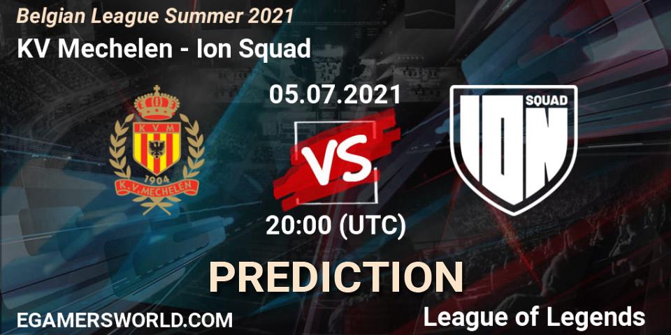 Pronóstico KV Mechelen - Ion Squad. 07.06.2021 at 17:00, LoL, Belgian League Summer 2021