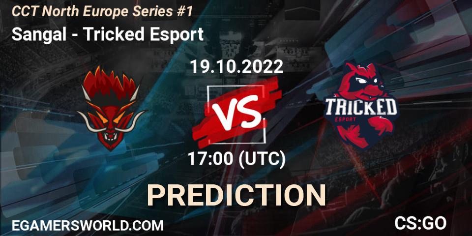 Pronóstico Sangal - Tricked Esport. 19.10.2022 at 17:00, Counter-Strike (CS2), CCT North Europe Series #1