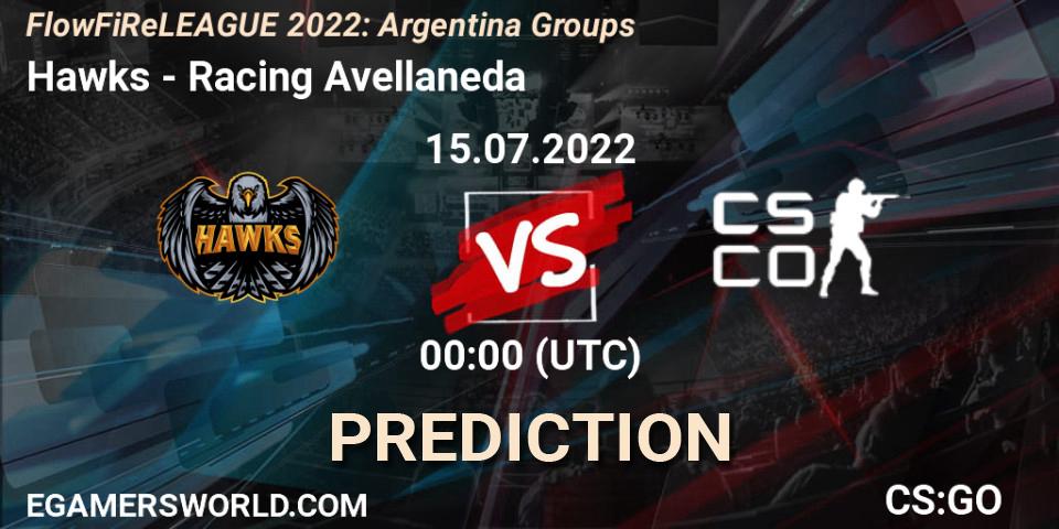 Pronóstico Hawks - Racing Avellaneda. 14.07.22, CS2 (CS:GO), FlowFiReLEAGUE 2022: Argentina Groups