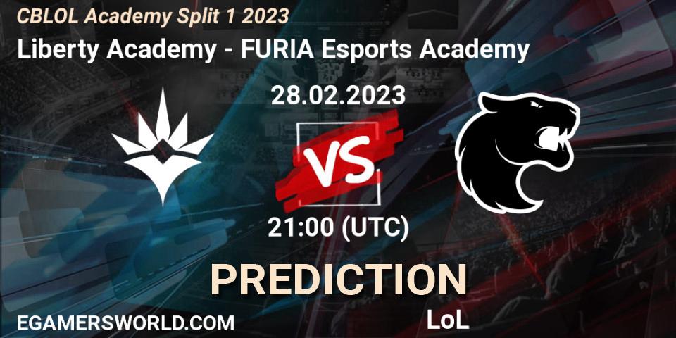 Pronóstico Liberty Academy - FURIA Esports Academy. 28.02.2023 at 21:00, LoL, CBLOL Academy Split 1 2023