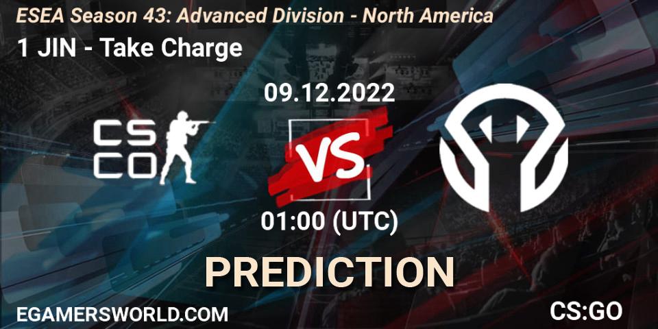 Pronóstico 1 JIN - Take Charge. 09.12.22, CS2 (CS:GO), ESEA Season 43: Advanced Division - North America