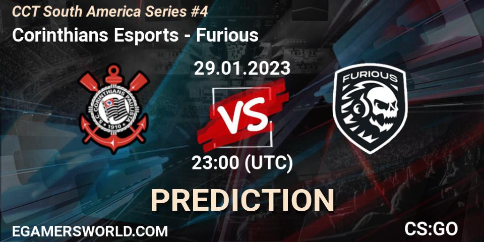 Pronóstico Corinthians Esports - Furious. 29.01.23, CS2 (CS:GO), CCT South America Series #4