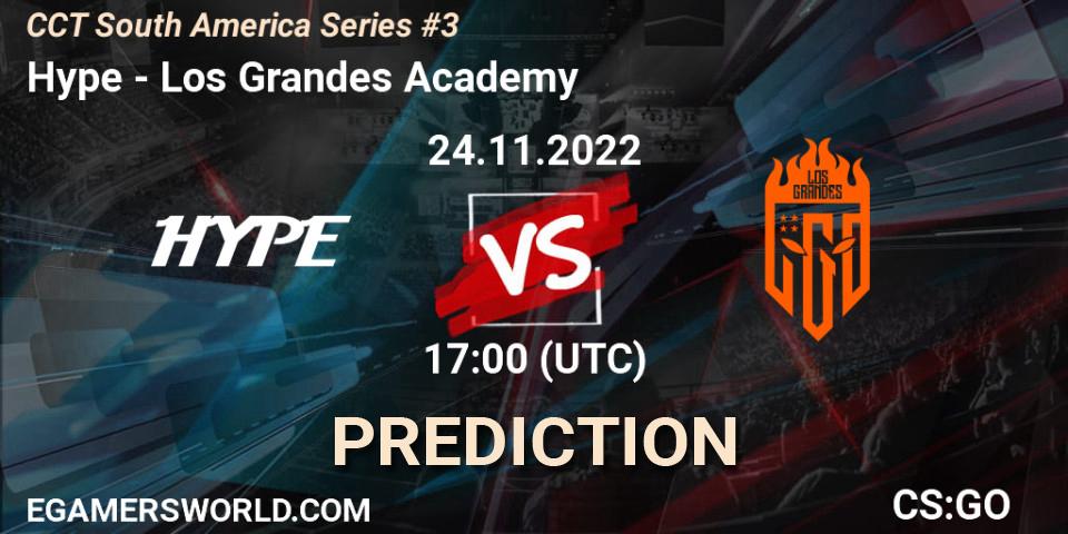 Pronóstico Hype - Los Grandes Academy. 24.11.2022 at 18:20, Counter-Strike (CS2), CCT South America Series #3