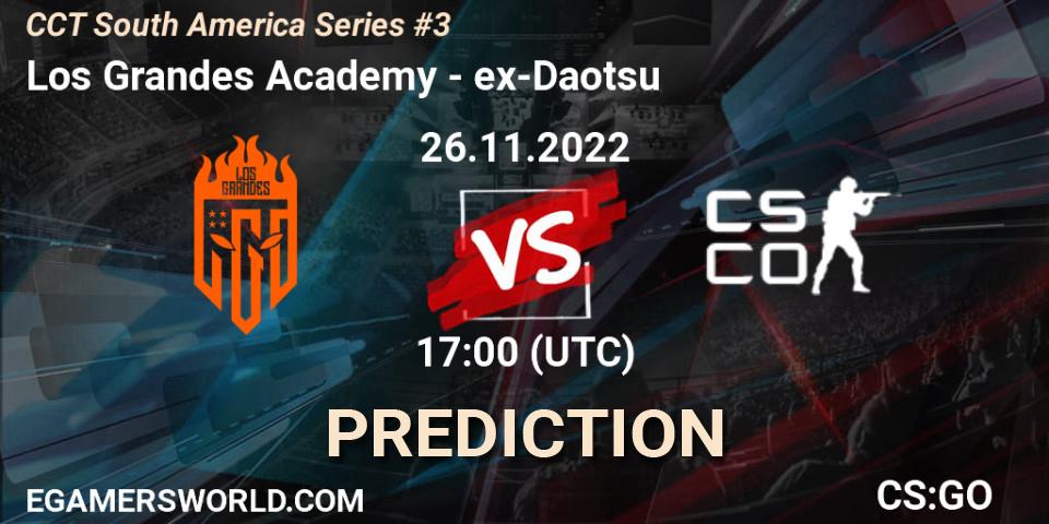 Pronóstico Los Grandes Academy - ex-Daotsu. 26.11.22, CS2 (CS:GO), CCT South America Series #3