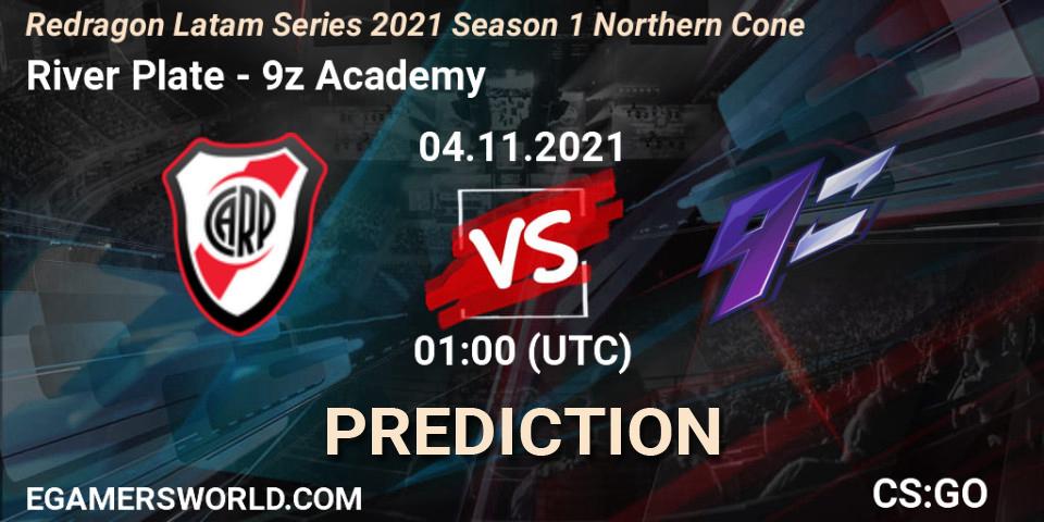 Pronóstico River Plate - 9z Academy. 04.11.2021 at 01:40, Counter-Strike (CS2), Redragon Latam Series 2021 Season 1 Northern Cone