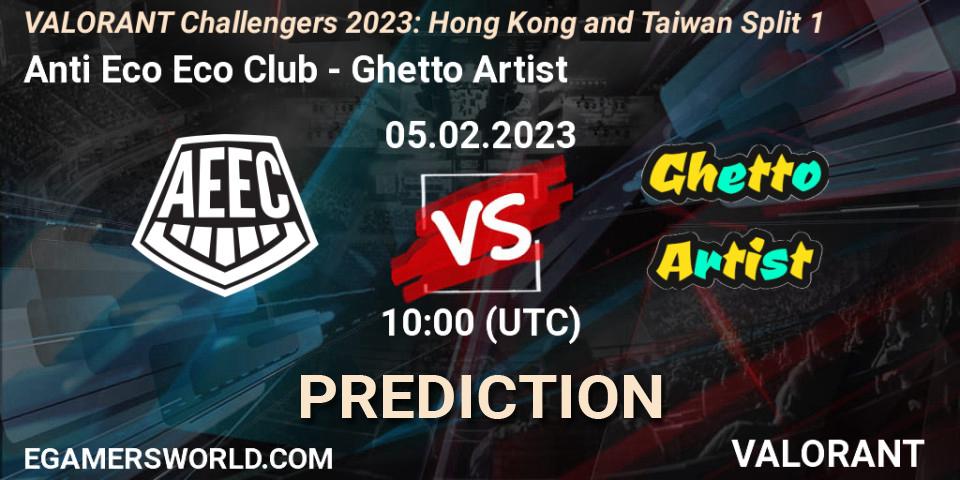 Pronóstico Anti Eco Eco Club - Ghetto Artist. 05.02.23, VALORANT, VALORANT Challengers 2023: Hong Kong and Taiwan Split 1